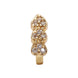 Opal Touch - AD CZ Heart Pressing Golden Nose Pin (1 CM) - Nose Pin
