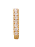Opal Touch - AD CZ Line Pressing Golden Nose Pin (1 CM) - Nose Pin
