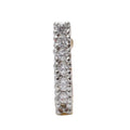Opal Touch - AD CZ Line Pressing Two Tone Nose Pin (1 CM) - Nose Pin