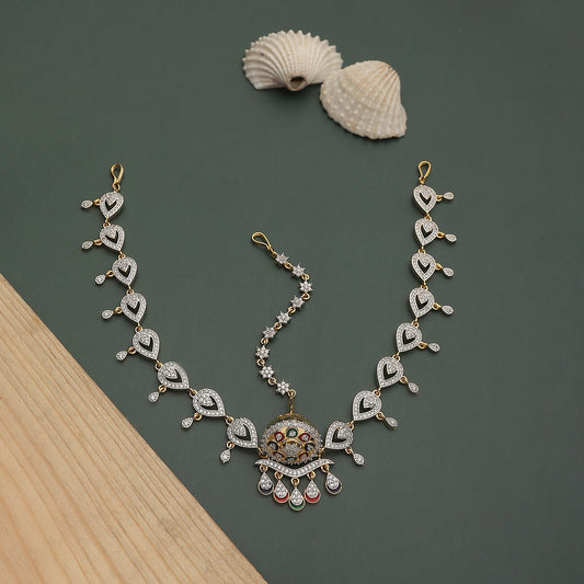 Opal Touch - AD Minakari Borla (Matha Patti) - Intricate Headpiece | Opal Touch - Matha Patti