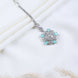 AD Studded Rhodium Plated Maang Tikka - Opal Touch
