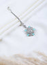 AD Studded Rhodium Plated Maang Tikka - Opal Touch