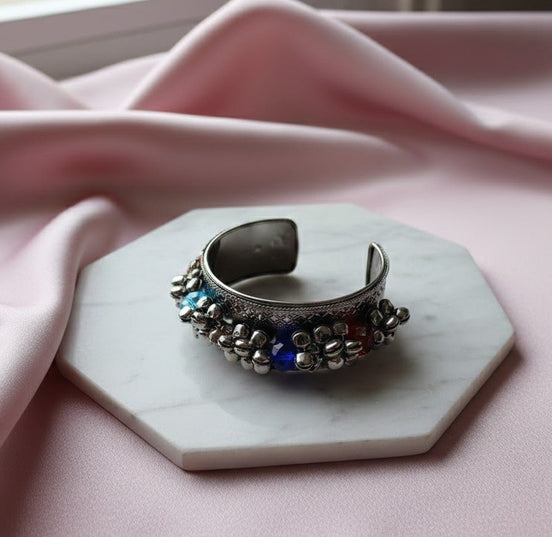 Adjustable Black Multicolor Bracelete - Opal Touch