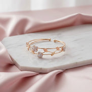 Adjustable Rose Leaf Bracelete - Opal Touch