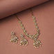 Necklace - Adorable Enchanted Mehendi Plated Necklcace Set - Opal Touch