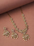 Necklace - Adorable Enchanted Mehendi Plated Necklcace Set - Opal Touch