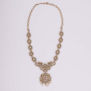 Necklace - Adorable Enchanted Mehendi Plated Necklcace Set - Opal Touch