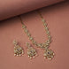 Necklace - Adorable Enchanted Mehendi Plated Necklcace Set - Opal Touch