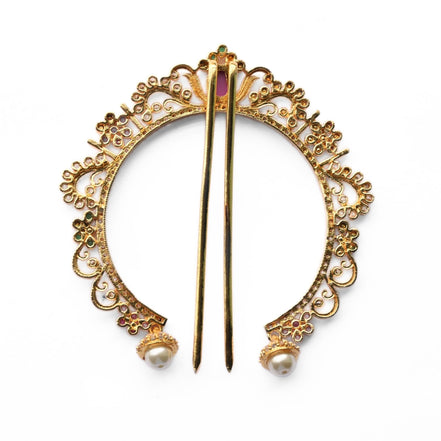 Adornments Gold Plated Alloy Juda Pin - Opal Touch
