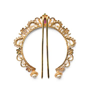 Adornments Gold Plated Alloy Juda Pin - Opal Touch