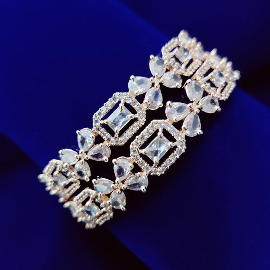 Opal Touch - Allure White Rose Gold Bangles (Pack of 2) - Bangles