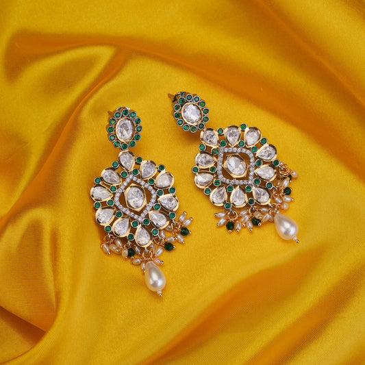 Earrings - Alluring Floral Cascade Earrings - Opal Touch