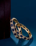 Alluring Party Wear Gold Bangles (Pack of 2) - Opal Touch