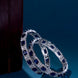 Opal Touch - Alluring Party Wear Rhodium Bangles (Pack of 2) - Bangles