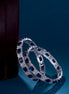 Opal Touch - Alluring Party Wear Rhodium Bangles (Pack of 2) - Bangles