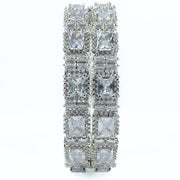 Alluring Party Wear Rhodium Bangles (Pack of 2) - Opal Touch