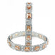 Alluring Party Wear Rhodium Bangles (Pack of 2) - Opal Touch