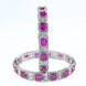Alluring Party Wear Rhodium Bangles (Pack of 2) - Opal Touch