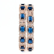 Alluring Party Wear Rose Gold Bangles (Pack of 2) - Opal Touch