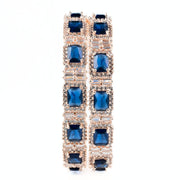 Alluring Party Wear Rose Gold Bangles (Pack of 2) - Opal Touch