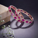 Opal Touch - Alluring Party Wear Rose Gold Bangles (Pack of 2) - Bangles
