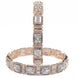 Alluring Party Wear Rose Gold Bangles (Pack of 2) - Opal Touch