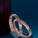 Opal Touch - Alluring Party Wear Rose Gold Bangles (Pack of 2) - Bangles