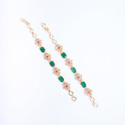 Opal Touch - Alluring Red-White Ear Chain - Ear chain (Matil)
