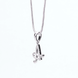 Opal Touch - Alphabet A Rhodium Locket with 18 Inch Chain | Opal Touch - Locket Set