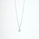Opal Touch - Alphabet A Rhodium Locket with 18 Inch Chain | Opal Touch - Locket Set