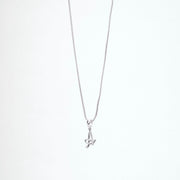 Opal Touch - Alphabet A Rhodium Locket with 18 Inch Chain | Opal Touch - Locket Set
