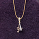 Opal Touch - Alphabet A Two Tone Locket with Chain (18