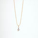 Opal Touch - Alphabet A Two Tone Locket with Chain (18