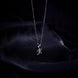 Opal Touch - Alphabet K Rhodium Locket with Chain (18