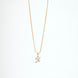 Opal Touch - Alphabet K Two Tone Locket with Chain (18