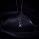 Opal Touch - Alphabet M Rhodium Locket with Chain (18