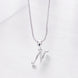 Opal Touch - Alphabet N Rhodium Locket with Chain (18