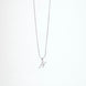 Opal Touch - Alphabet N Rhodium Locket with Chain (18
