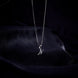Opal Touch - Alphabet N Rhodium Locket with Chain (18