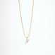 Opal Touch - Alphabet N Two Tone Locket with Chain (18