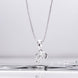 Opal Touch - Alphabet P Rhodium Locket with Chain (18