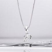 Opal Touch - Alphabet P Rhodium Locket with Chain (18") - Locket Set