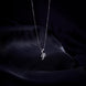 Opal Touch - Alphabet P Rhodium Locket with Chain (18