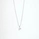 Opal Touch - Alphabet P Rhodium Locket with Chain (18