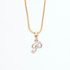 Opal Touch - Alphabet P Two Tone Locket with Chain (18
