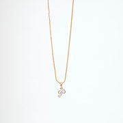 Opal Touch - Alphabet P Two Tone Locket with Chain (18") - Locket Set