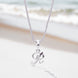 Opal Touch - Alphabet R Rhodium Locket with Chain (18