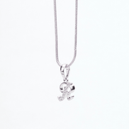 Opal Touch - Alphabet R Rhodium Locket with Chain (18