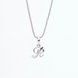 Opal Touch - Alphabet R Rhodium Locket with Chain (18