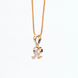 Opal Touch - Alphabet R Two Tone Locket with Chain (18